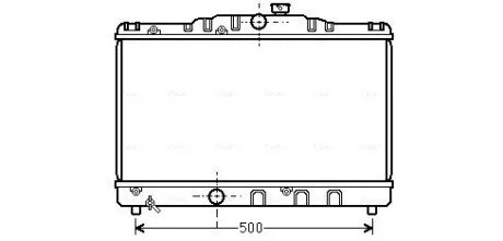 Радиатор охлаждения COROLLA EE90 1.3MT 87-92(AVA) AVA COOLING TO2115