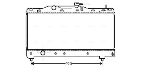 Радiатор AVA COOLING TO 2141