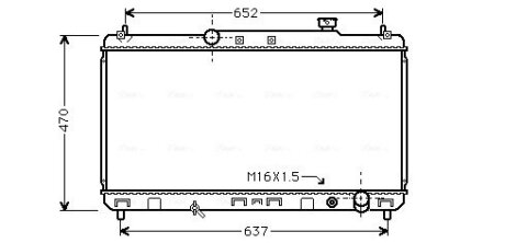 Радіатор, Система охолодження двигуна 164007A291 TOYOTA / LEXUS AVA COOLING TO2235 (фото 1)