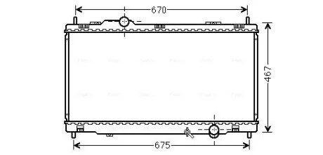 AVA LEXUS Радіатор охолодження двиг. GS 300, 350, 450 05- AVA COOLING TO2495 (фото 1)
