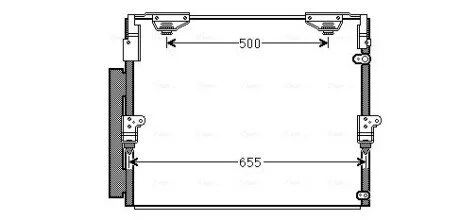 Радіатор кодиціонера 8846060400 TOYOTA / LEXUS AVA COOLING TO5560D