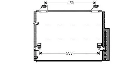 Радіатор кодиціонера 884600K080 TOYOTA / LEXUS AVA COOLING TO5563D
