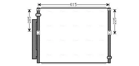 Радіатор кодиціонера 8846160100 TOYOTA / LEXUS AVA COOLING TO5569D