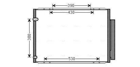 Конденсер кондиціонера (AVA) AVA COOLING TO5573D