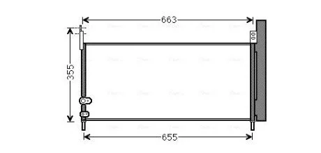 Радиатор кондиционера AVA AVA COOLING TO5576D