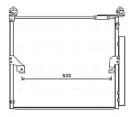 AVA Радіатор кондиціонера LAND CRUISER PRADO 2.8 D-4D 18- AVA COOLING TO5657D