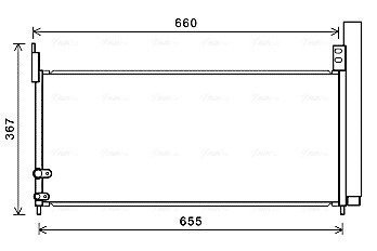 Радіатор кодиціонера 8846047170 TOYOTA / LEXUS AVA COOLING TO5692D (фото 1)