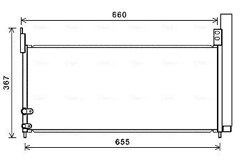 Радіатор кодиціонера 8846047170 TOYOTA / LEXUS AVA COOLING TO5692D