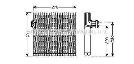 Випарник кондицiонера AVA COOLING TO V485