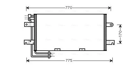 Радиатор кондиционера AVA COOLING VN5195