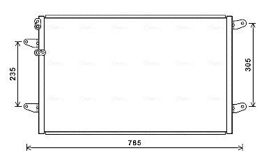 Радиатор кондиционера AVA COOLING VN5379