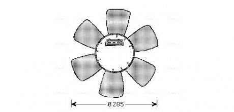 Вентилятор охолодження двигуна VW Passat -93 AVA COOLING VN7524