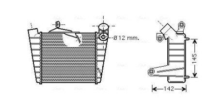 AVA Інтеркулер Polo, Skoda Fabia I, II, Roomster 1.4/1.9TDI AVA COOLING VNA4213