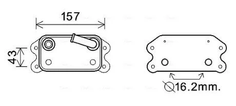 Охолоджувач оливи 30774483 VOLVO AVA COOLING VO3169