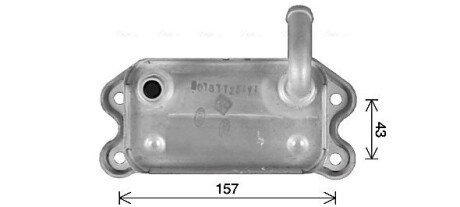 AVA VOLVO Масляний радіатор S60/80 I, V70 II, XC70/90 2.4 01- AVA COOLING VO3299