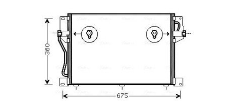 Радиатор кондиционера AVA COOLING VO5077