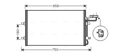 Радiатор AVA COOLING VO5140