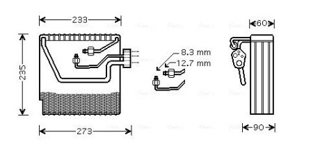 Испаритель, кондиционер AVA COOLING VOV111