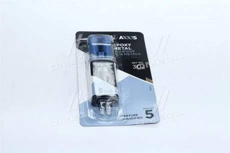 Клей для металу шприц 30г Epoxy-Metal Axxis VSB-021 (фото 1)