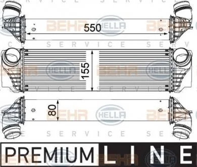 Радиатор охлаждения двигателя BEHR 8ML376746401