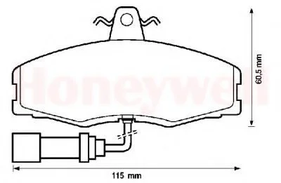 Колодки дискові передні Bendix 571308B