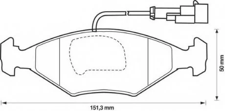 Колодки дискові передні Bendix 571917B