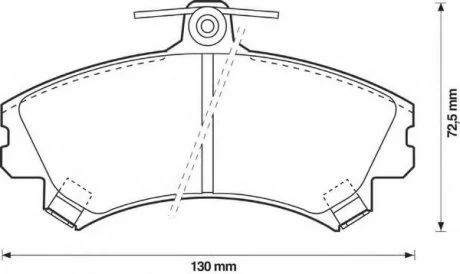 Колодки дискові передні Bendix 571940B