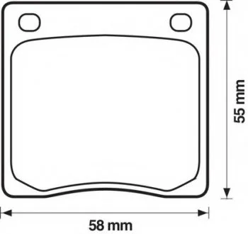 Колодки дискові передні Bendix 572102B