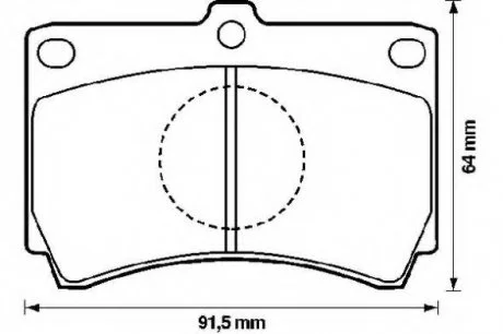 Колодки барабанні передні Bendix 572143B