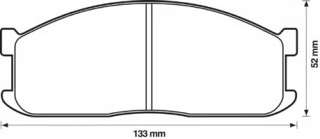Колодки дискові передні Bendix 572331B