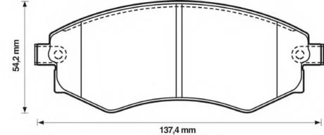 Колодки дискові передні Bendix 572347B