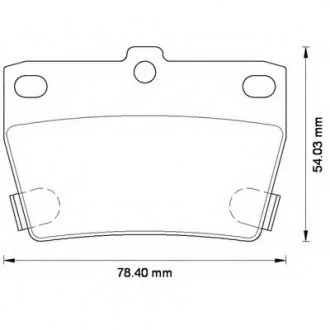 Колодки дискові задні Bendix 572488B
