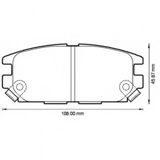 Колодки дискові задні Bendix 572493B