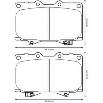 Колодки дискові передні Bendix 572528B