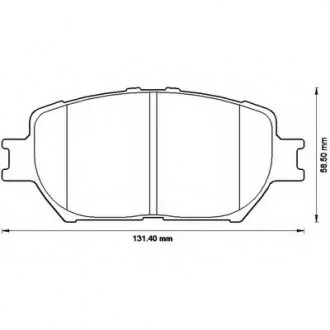 Колодки барабанні передні Bendix 572553B