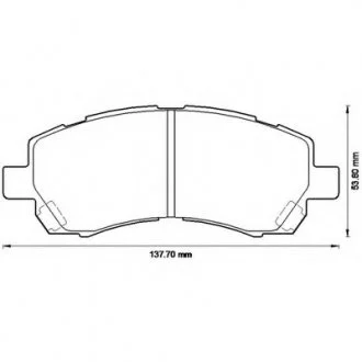 Колодки дискові передні Bendix 572566B