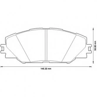 Колодки дискові передні Bendix 572569B