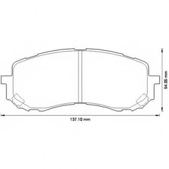 Колодки дискові передні Bendix 572571B
