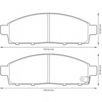 Колодки дискові передні Bendix 572574B