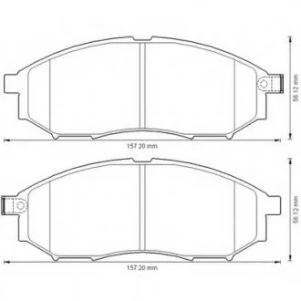 Колодки дискові передні Bendix 572575B