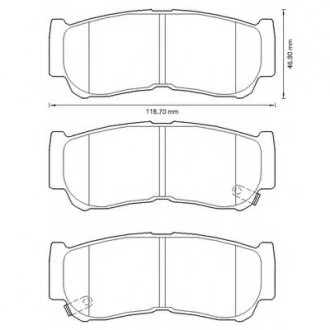 Колодки дискові задні Bendix 572608B