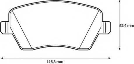 Колодки дискові передні Bendix 573125B