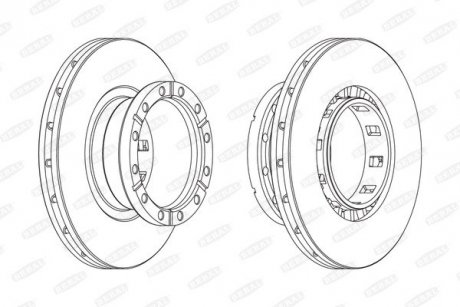 Тормозной диск BERAL BCR318A