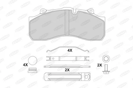 Тормозные колодки, дисковые BERAL BCV29143TK