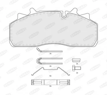 Тормозные колодки, дисковые BERAL BCV29159TK