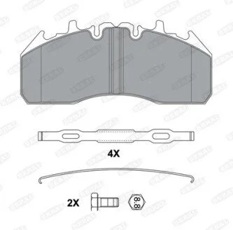 Тормозные колодки, дисковые BERAL BCV29174BK (фото 1)