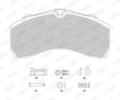 Тормозные колодки, дисковые BERAL BCV29246TK