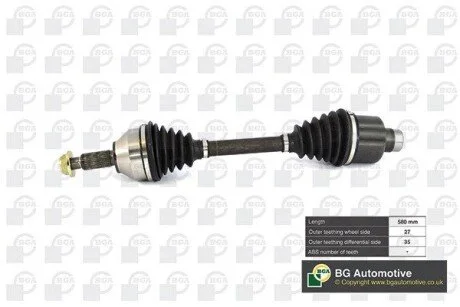 Полуось Mondeo III 2.0-2.5TDDI/TDCI 00-07 Пр. BGA DS2303R