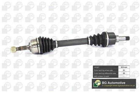 Полуось BGA DS6714L