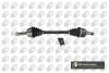 Піввісь Peugeot 207 1.4i 08- (21/22) 655mm Л. DS6732L